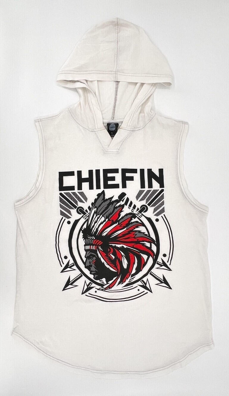 Launder Cheifin Sweater Mens Large Hoodie Sleeveless Pullover  Workout